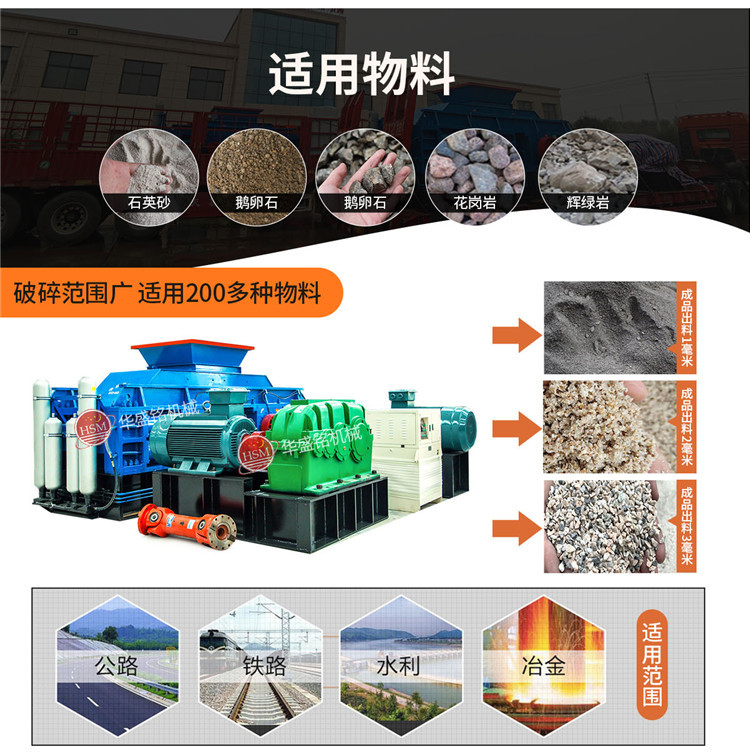 液壓對(duì)輥制砂機(jī)適應(yīng)物料 液壓對(duì)輥制砂機(jī)適應(yīng)物料