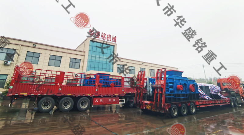 巖石破碎機(jī)發(fā)貨現(xiàn)場