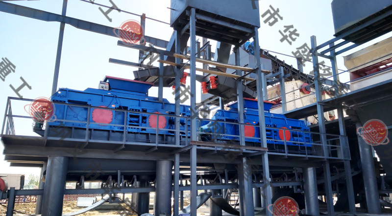 瓜米石制砂機(jī)安裝現(xiàn)場